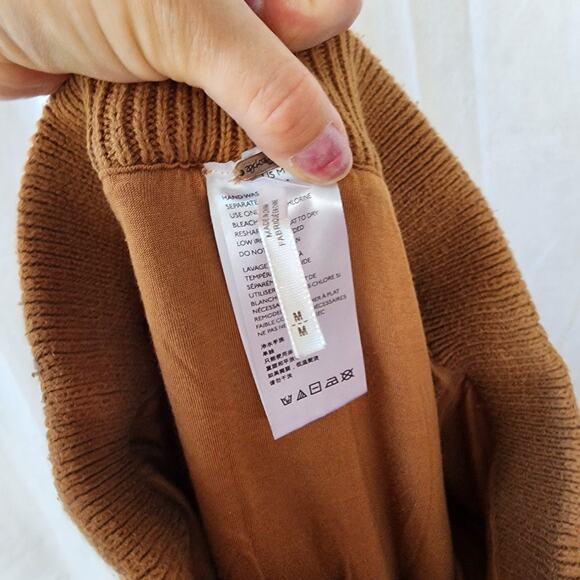 Free People Golden hour maxi skirt women's size M y2k Boho western Crochet Tan - Picture 11 of 13